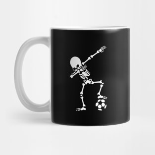Dabbing Soccer Skeleton Mug